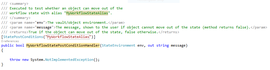 An example of a code snippet in 'Edit' mode