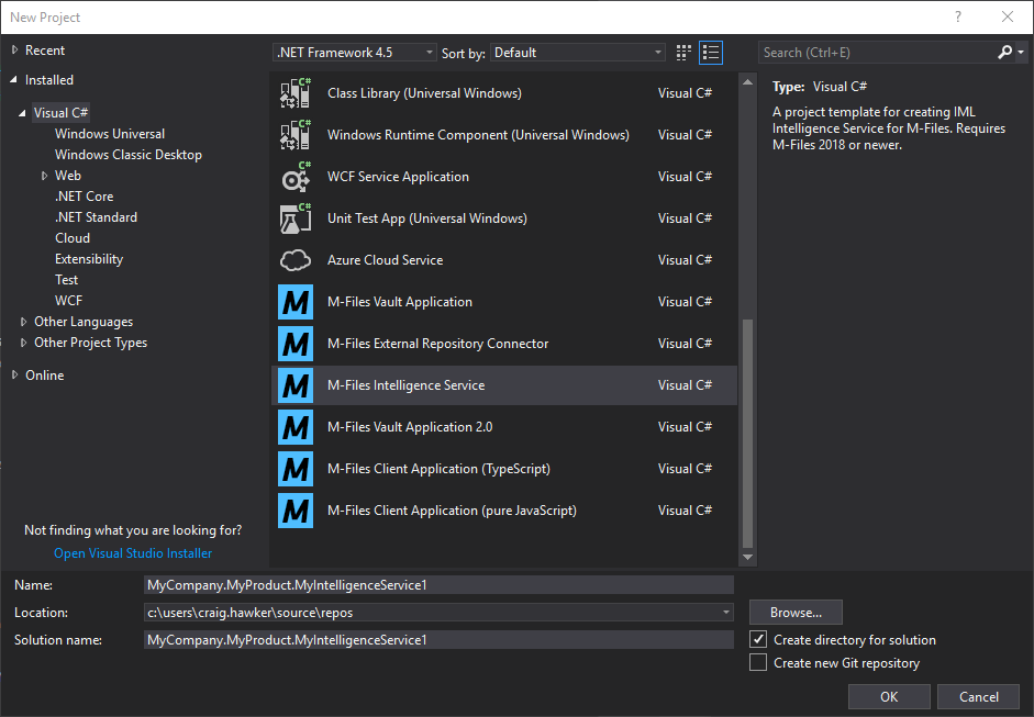 visual-studio-template-for-building-intelligence-services